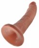 Realistyczne zakrzywione dildo cyber skóra 18 cm